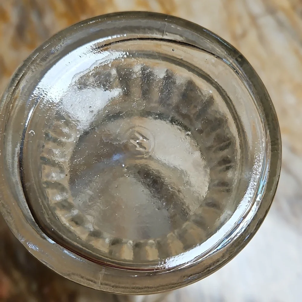Vintage Clear Glass Decorative Flower Vase